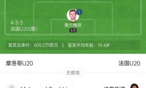 首进世青赛决赛!摩洛哥点球淘汰法国,将对阵阿根廷